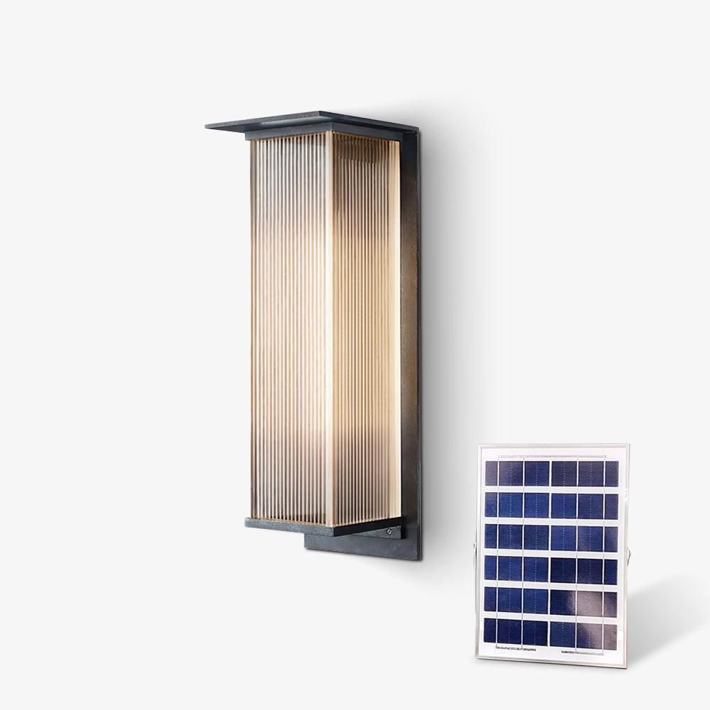 Parapet Black Clear Outdoor Wall Light