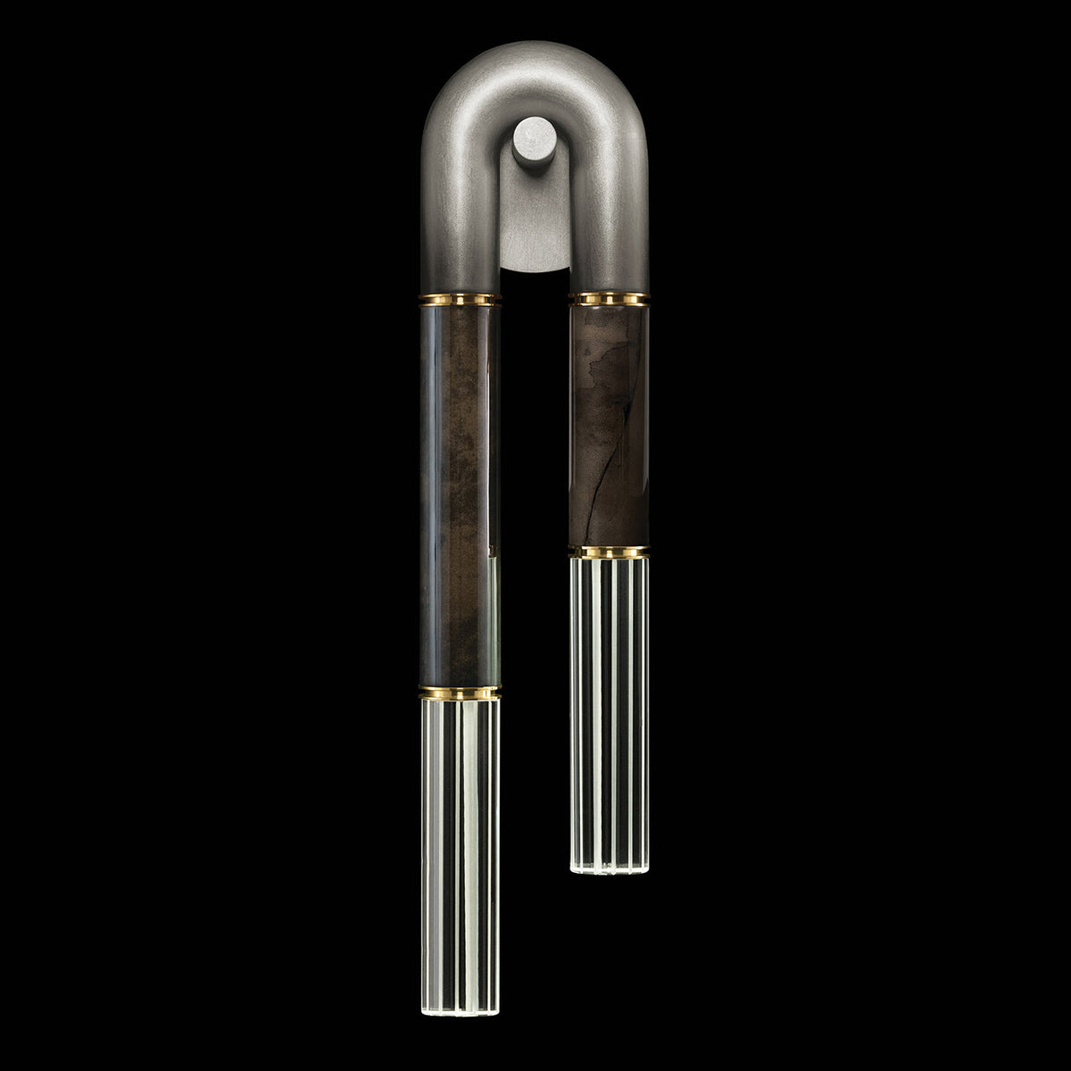 Parchment Glass Soft Ombre Wall Sconce
