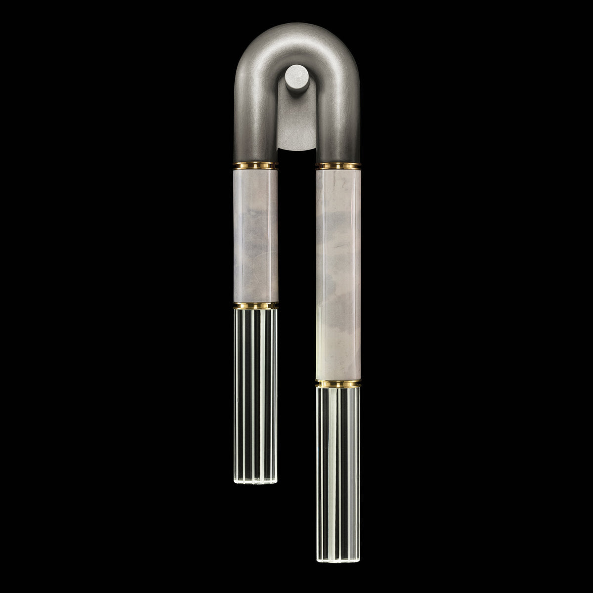 Parchment Glass Soft Ombre Wall Sconce