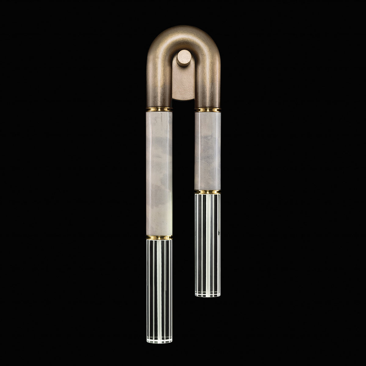 Parchment Glass Soft Ombre Wall Sconce