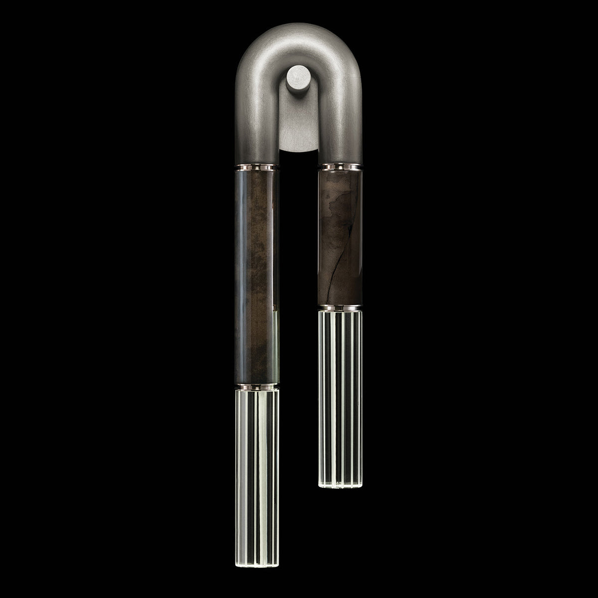 Parchment Glass Soft Ombre Wall Sconce