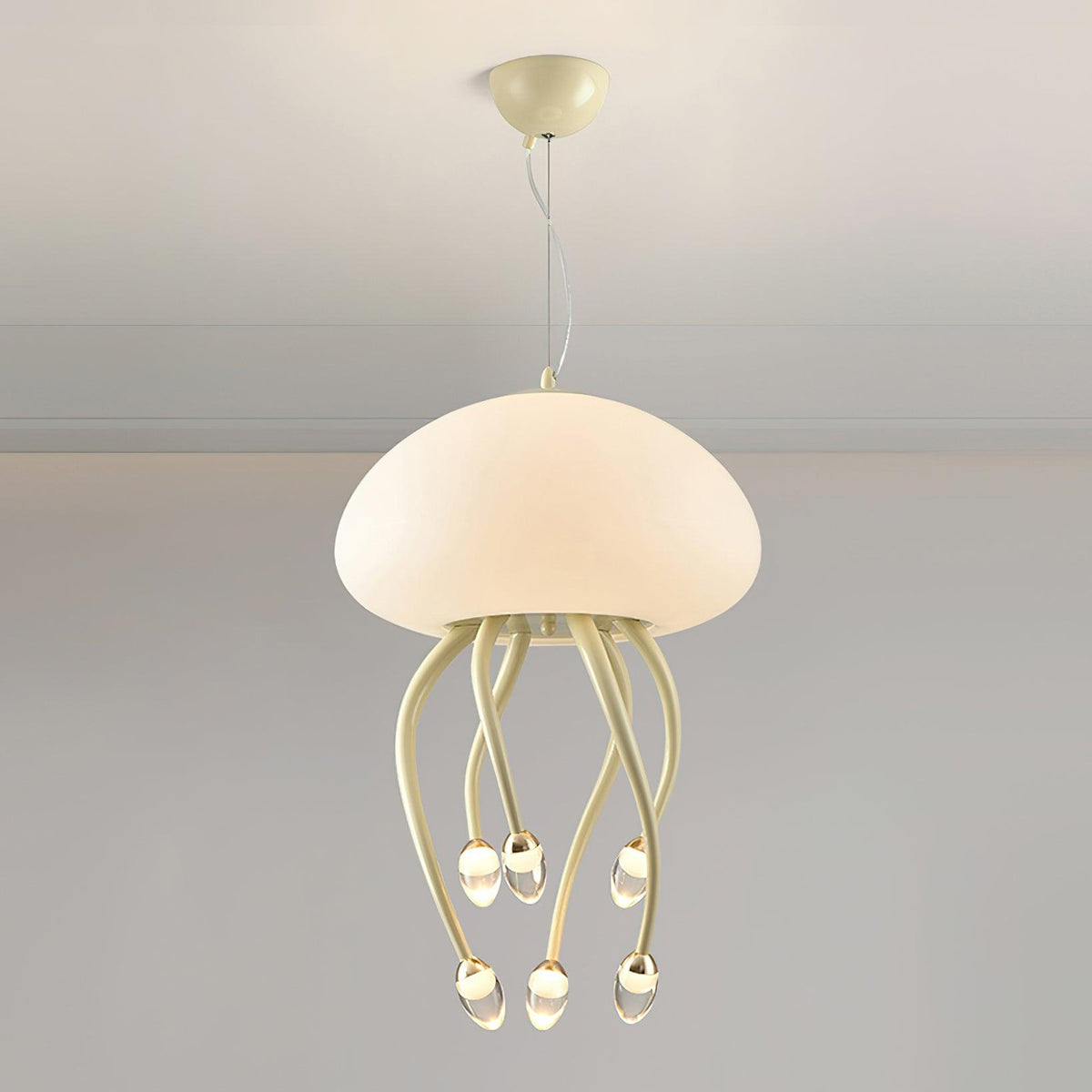 Pelagia Beige Green LED Multi-Light Pendant