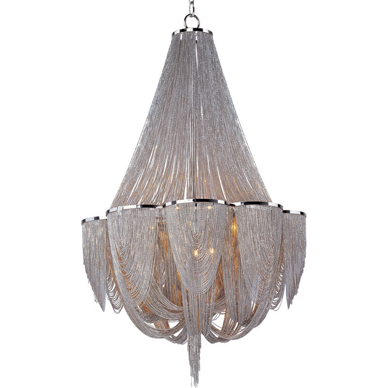 Petite Nickel Glow Chandelier