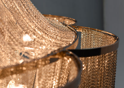 Petite Nickel Glow Chandelier