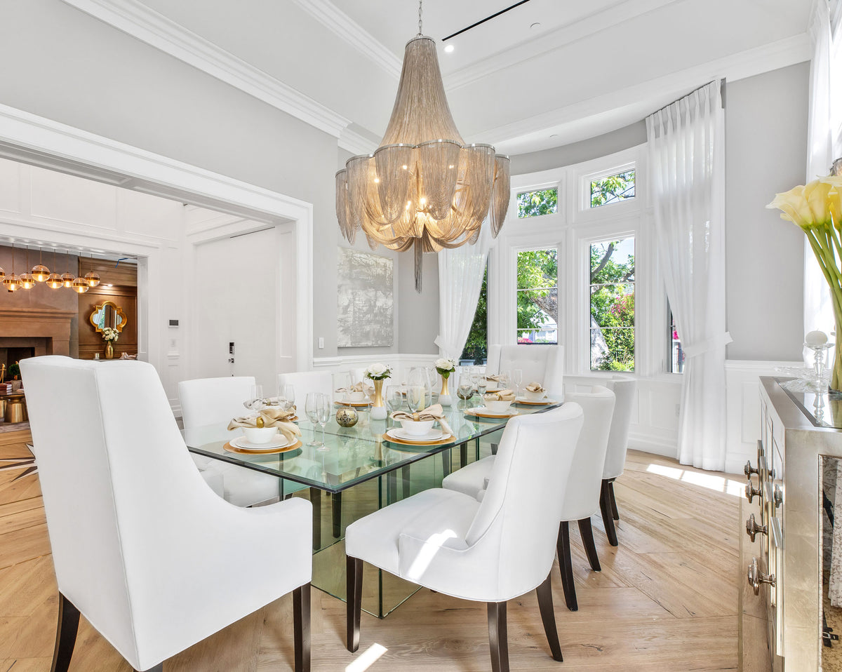 Petite Nickel Glow Chandelier