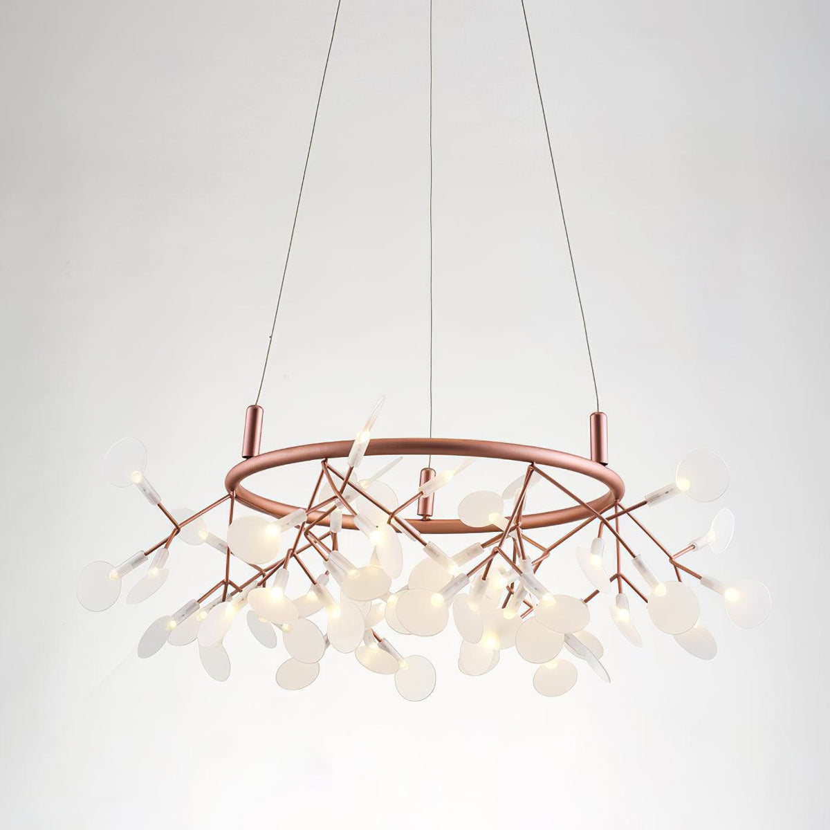 Phyllara Rose Gold LED Chandelier