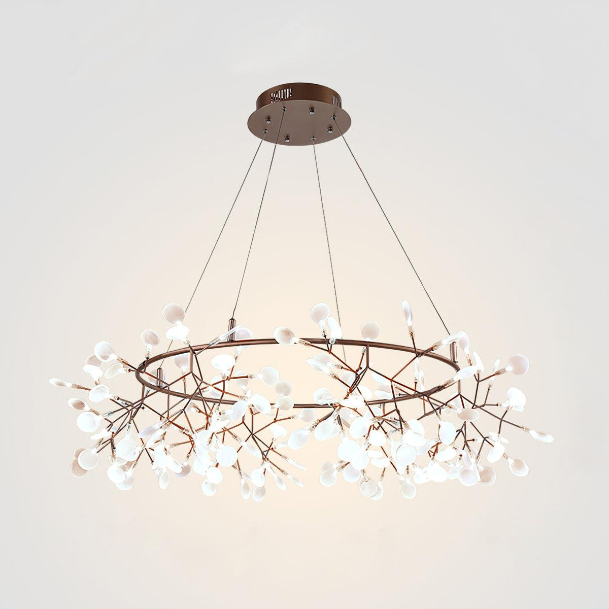 Phyllara Rose Gold LED Chandelier