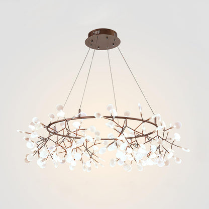Phyllara Rose Gold LED Chandelier
