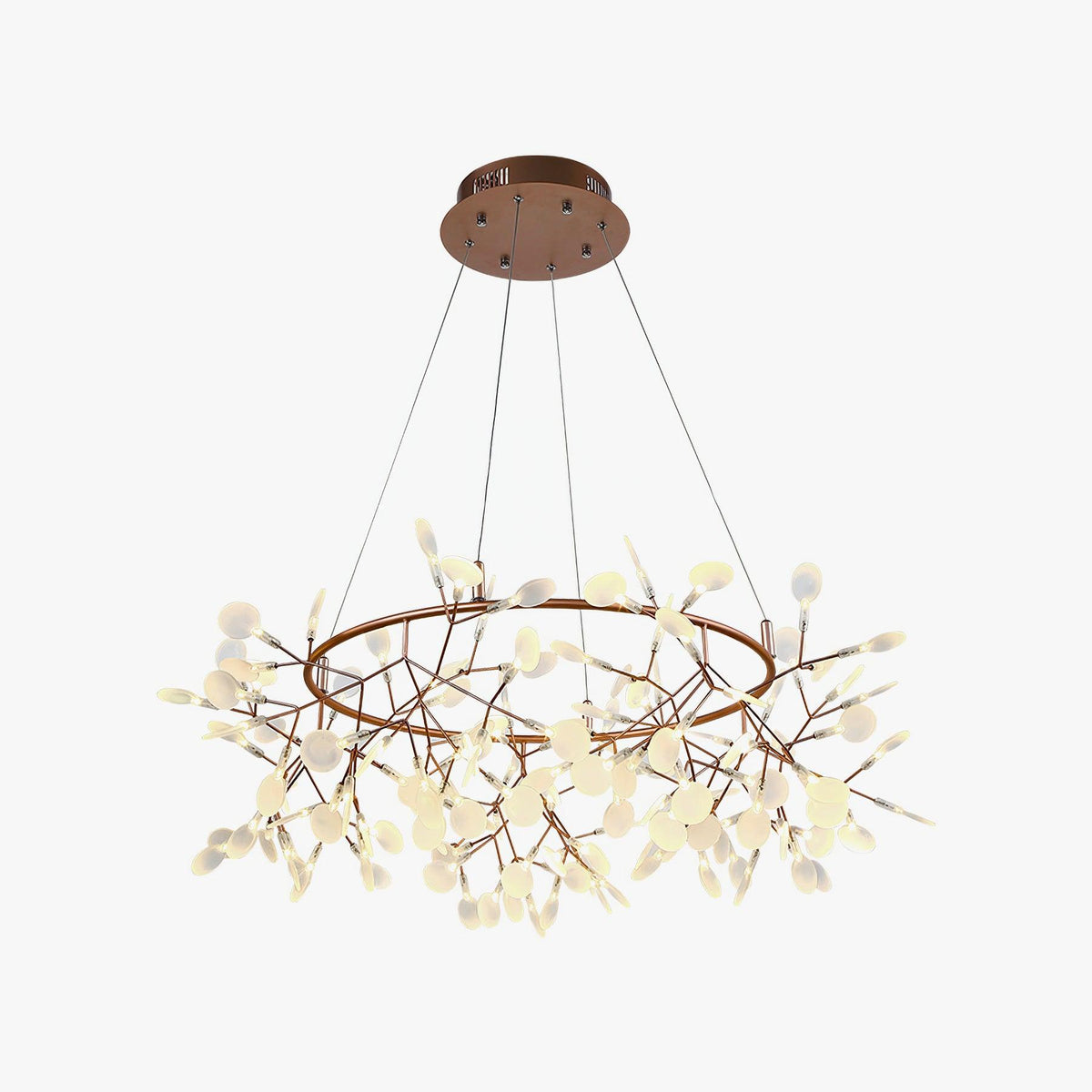 Phyllara Rose Gold LED Chandelier