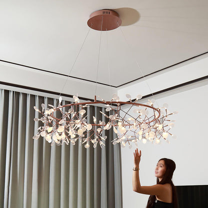 Phyllara Rose Gold LED Chandelier