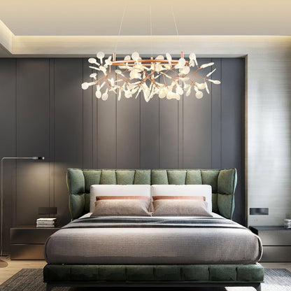Phyllara Rose Gold LED Chandelier