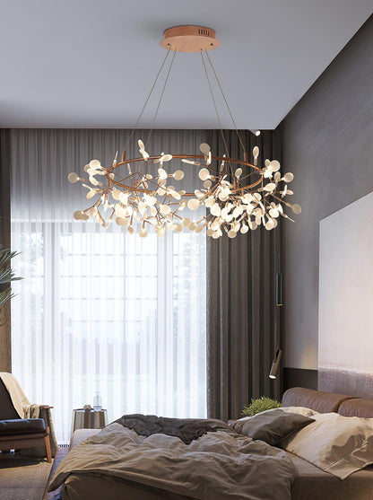 Phyllara Rose Gold LED Chandelier