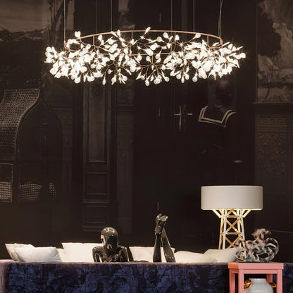Phyllara Rose Gold LED Chandelier