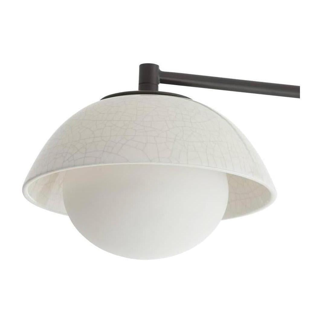 Pivoting Crackle Ceramic Four-Light Flush Mount