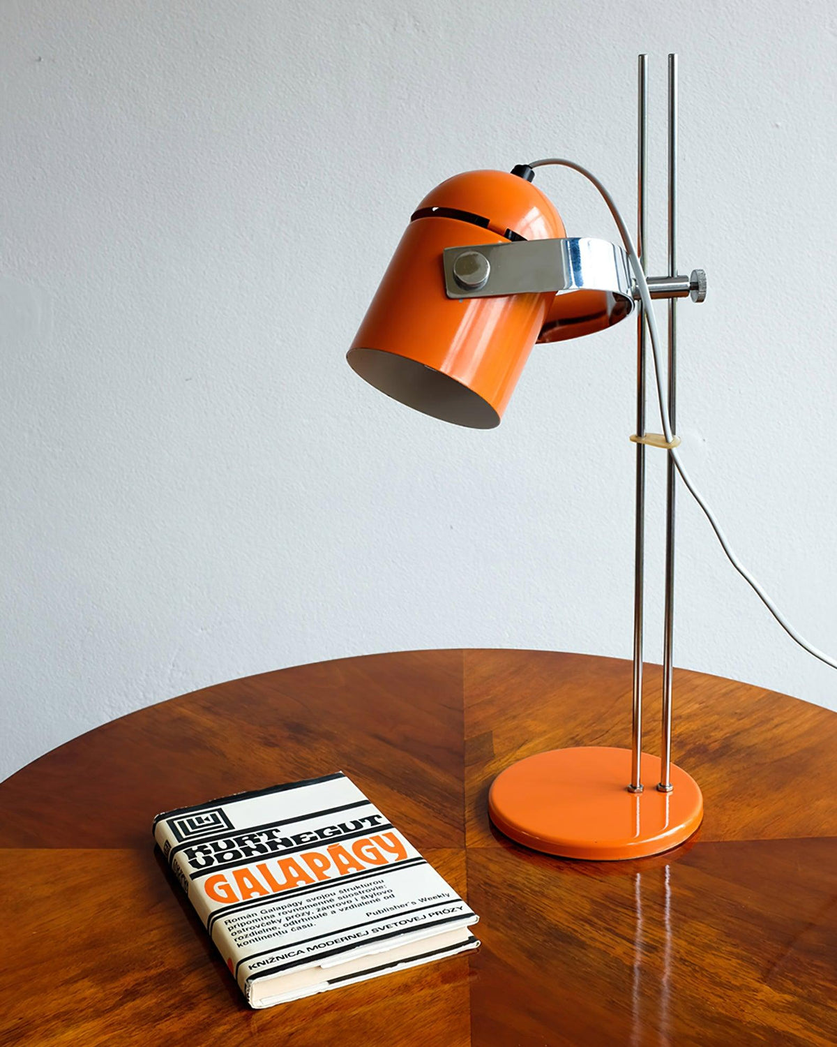Pivotstem Chrome Multi-Color Table Lamp