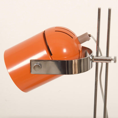 Pivotstem Chrome Multi-Color Table Lamp