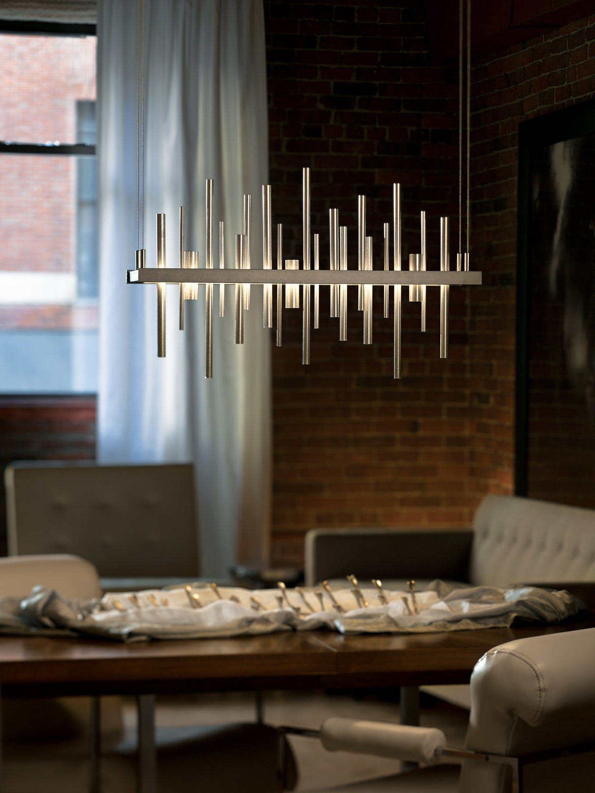 Platinum Crest Linear LED Pendant