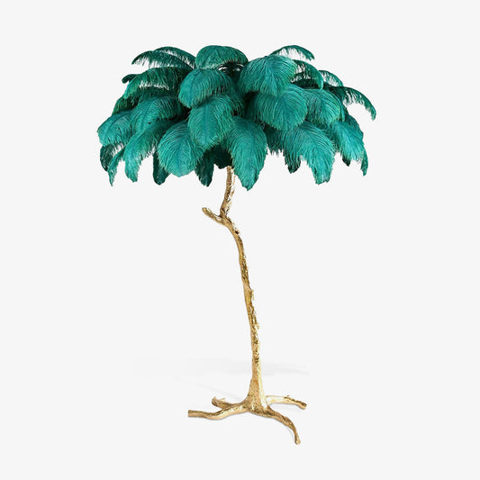 Plumara Polished Brass Feather Floor Lamp