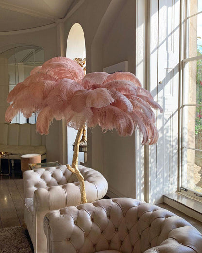 Plumara Polished Brass Feather Floor Lamp