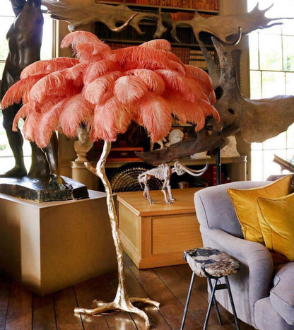 Plumara Polished Brass Feather Floor Lamp