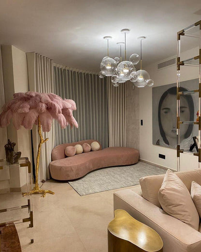 Plumara Polished Brass Feather Floor Lamp