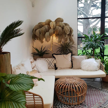 Plumara Polished Brass Feather Floor Lamp