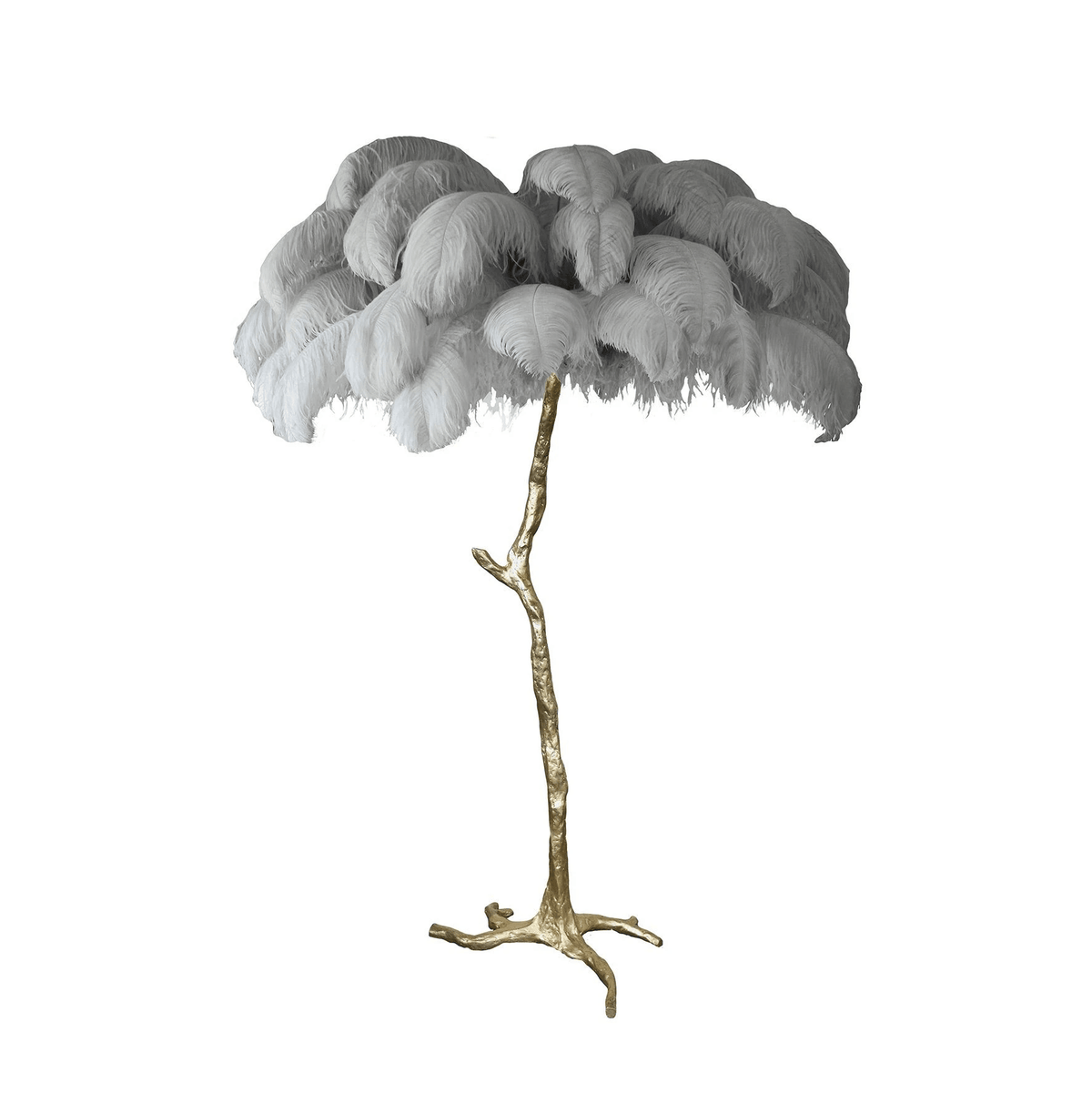 Plumara Polished Brass Feather Floor Lamp