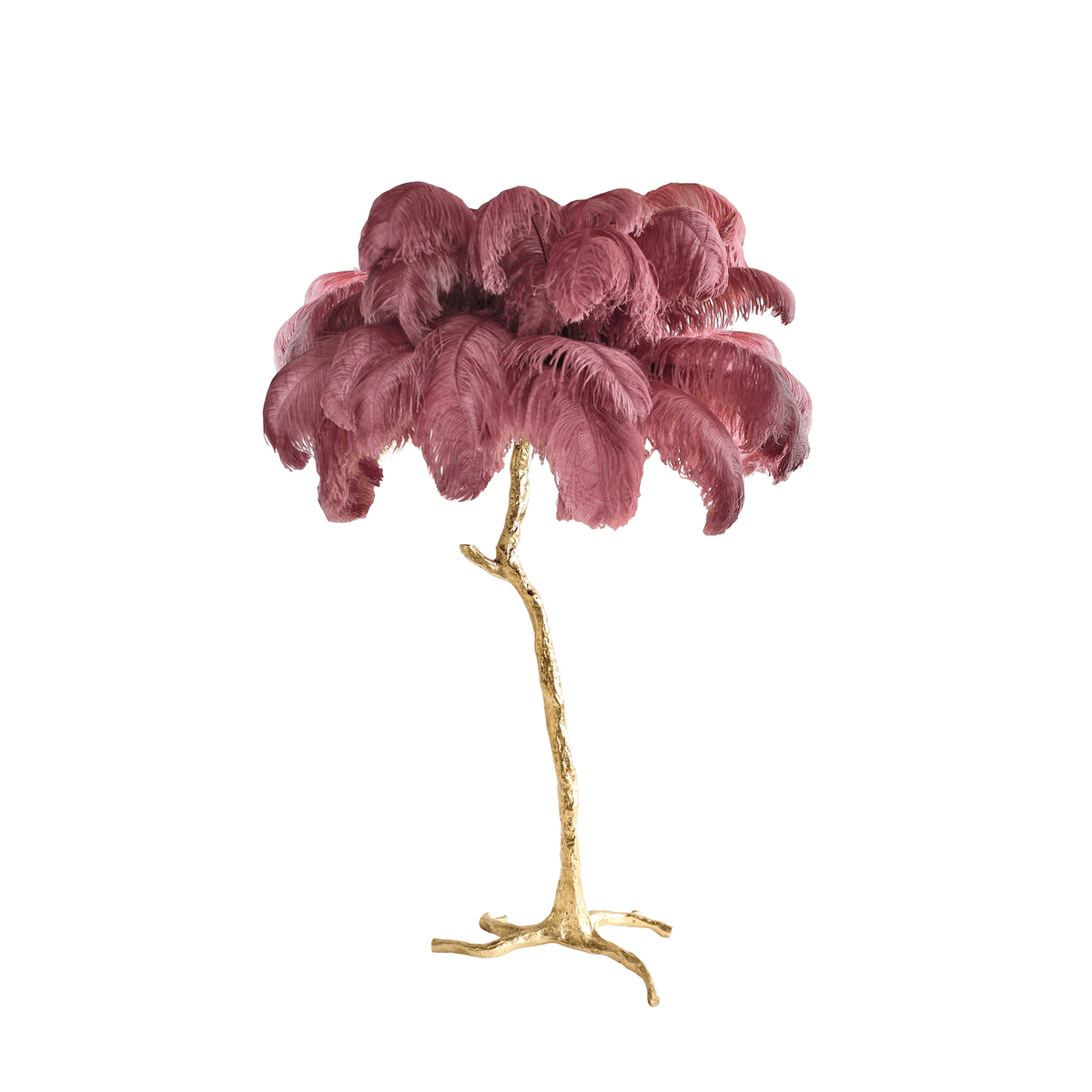 Plumara Polished Brass Feather Floor Lamp