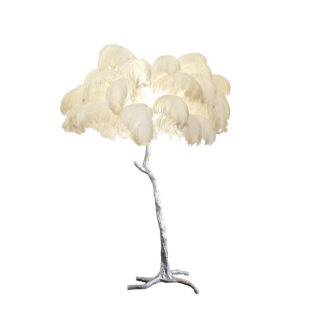 Plumara Polished Brass Feather Floor Lamp