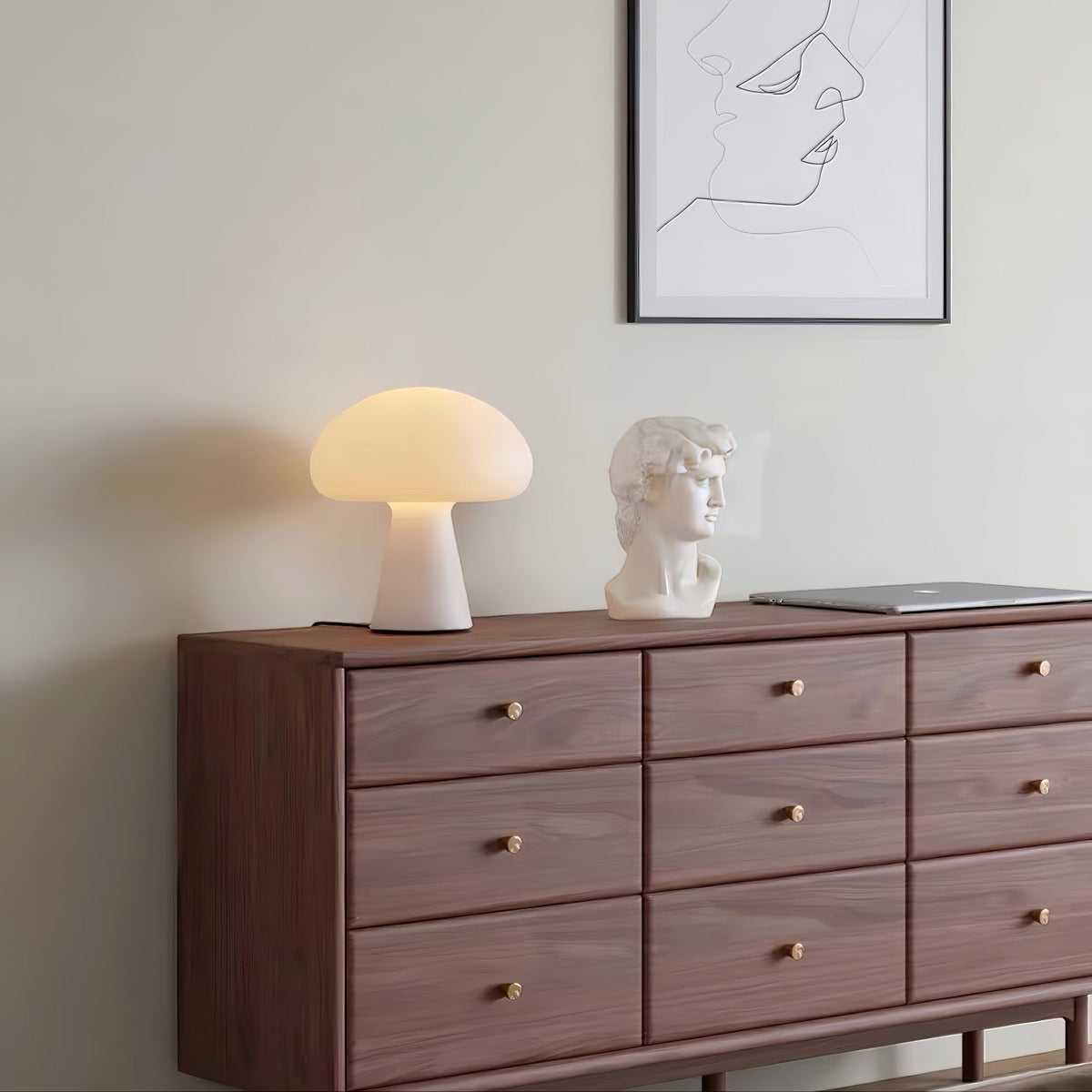 Podora White Rechargeable LED Table Lamp