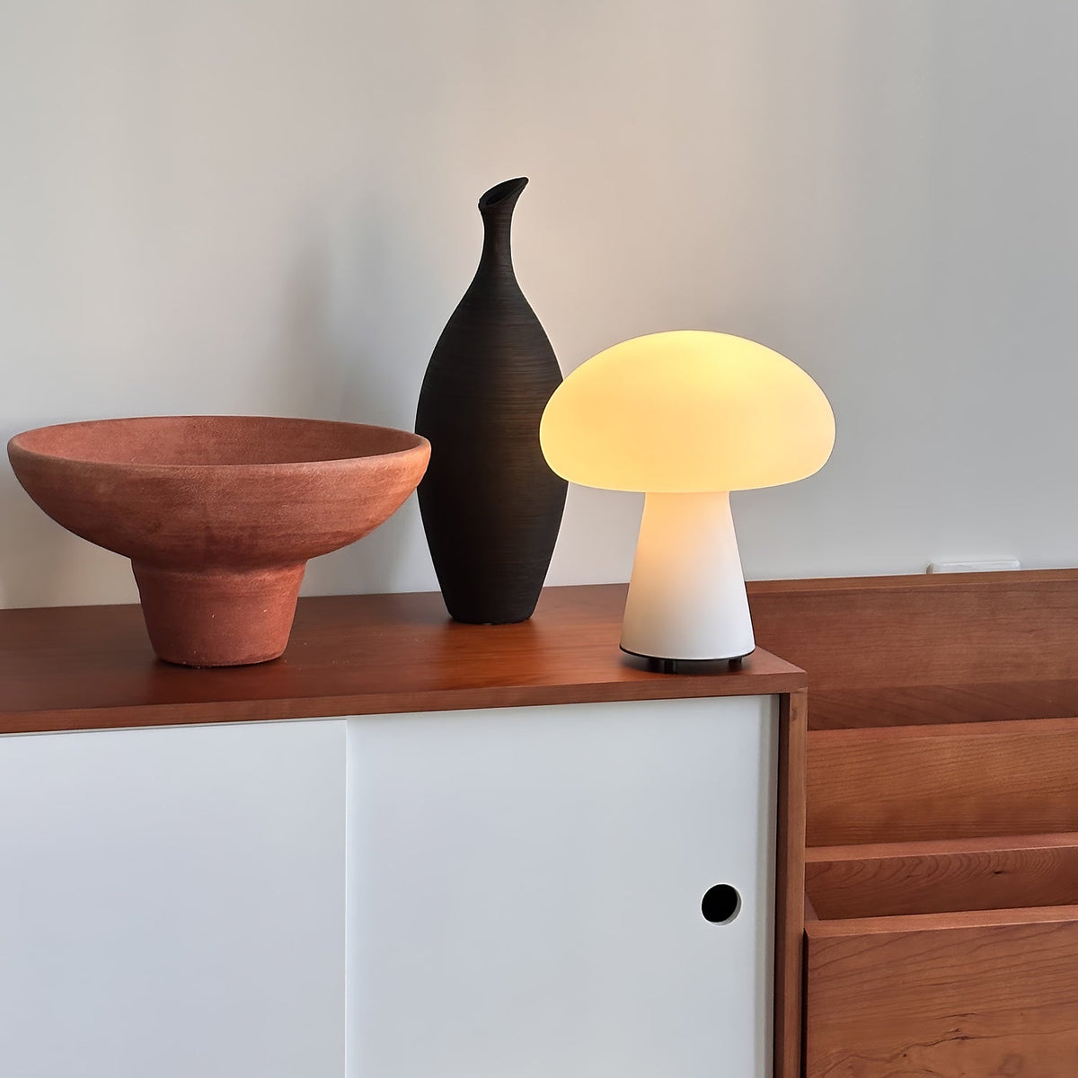 Podora White Rechargeable LED Table Lamp