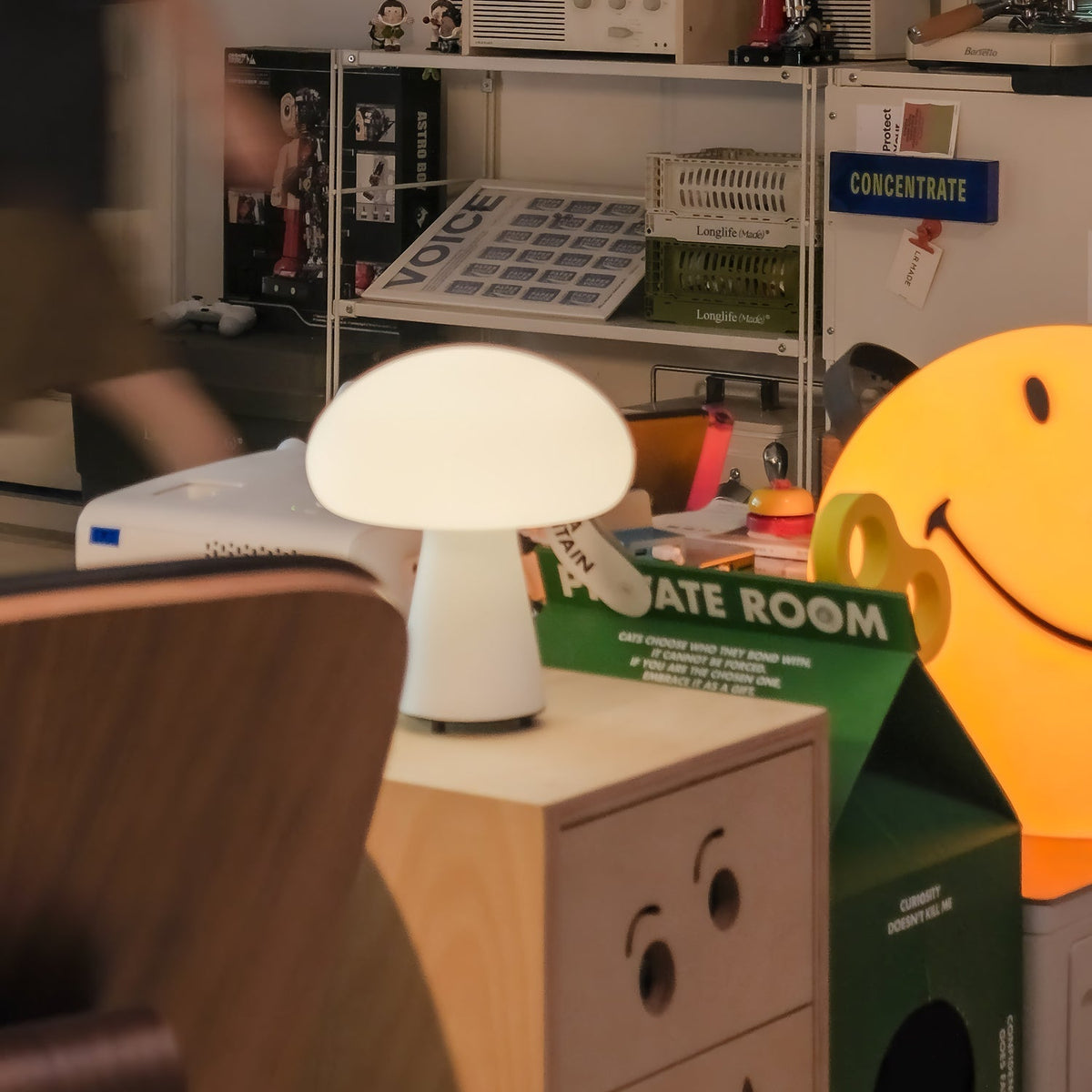 Podora White Rechargeable LED Table Lamp