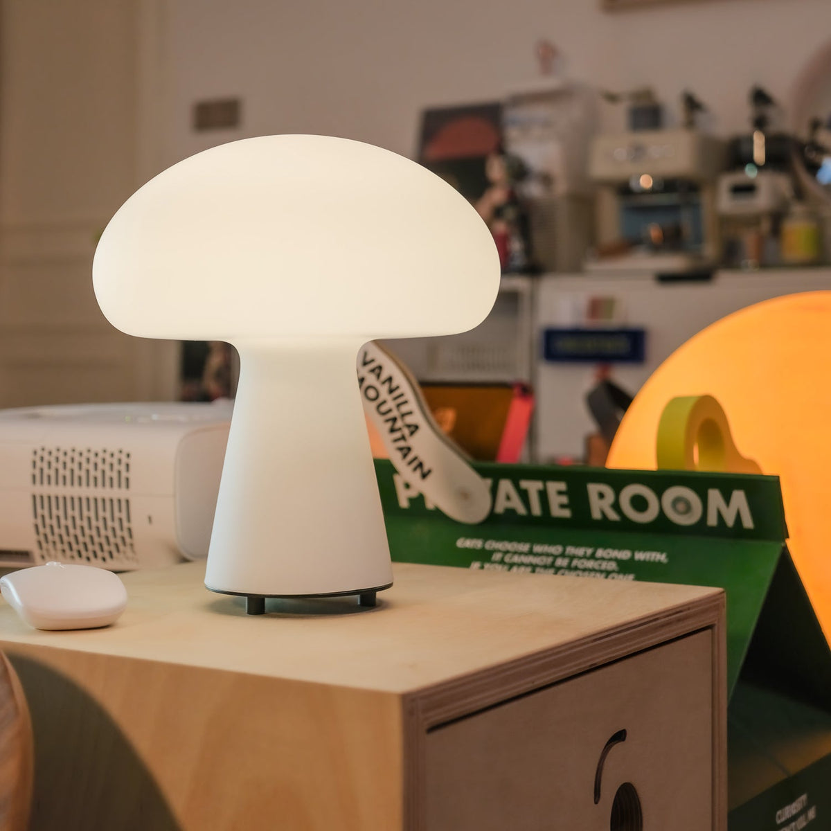 Podora White Rechargeable LED Table Lamp