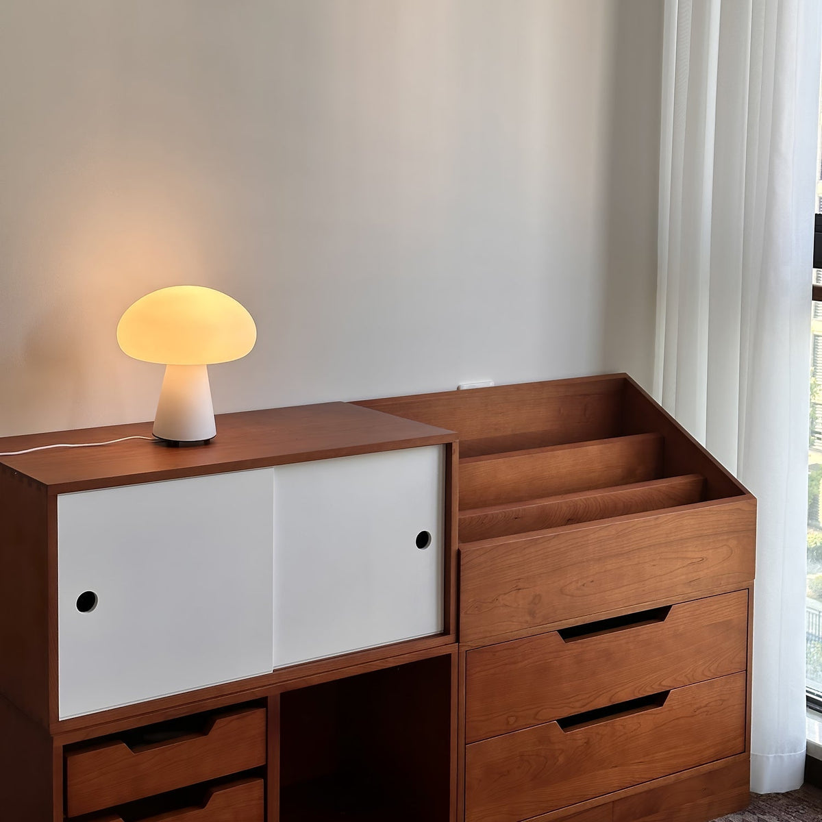 Podora White Rechargeable LED Table Lamp
