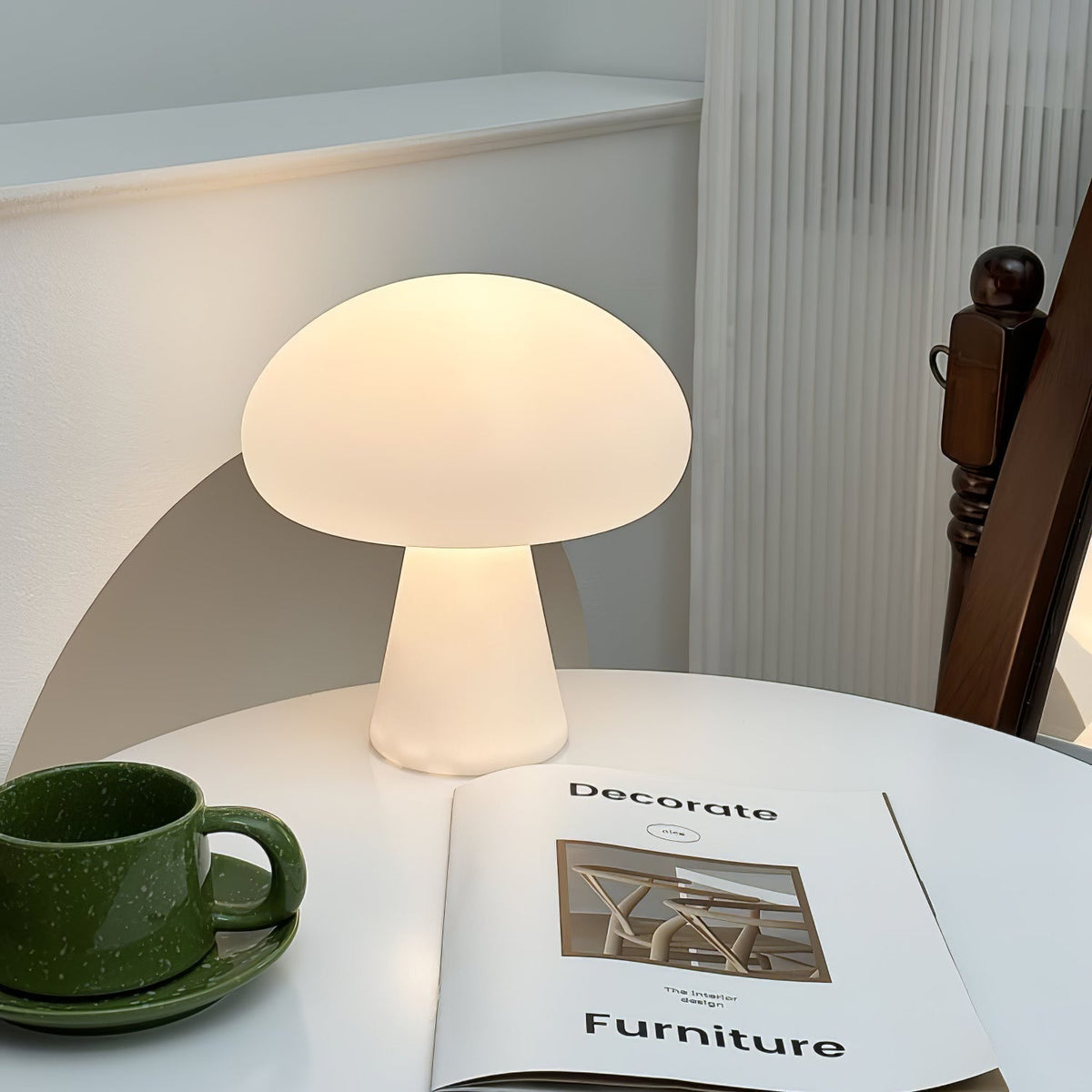 Podora White Rechargeable LED Table Lamp