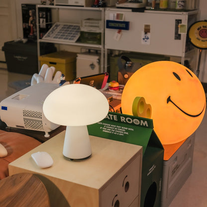 Podora White Rechargeable LED Table Lamp