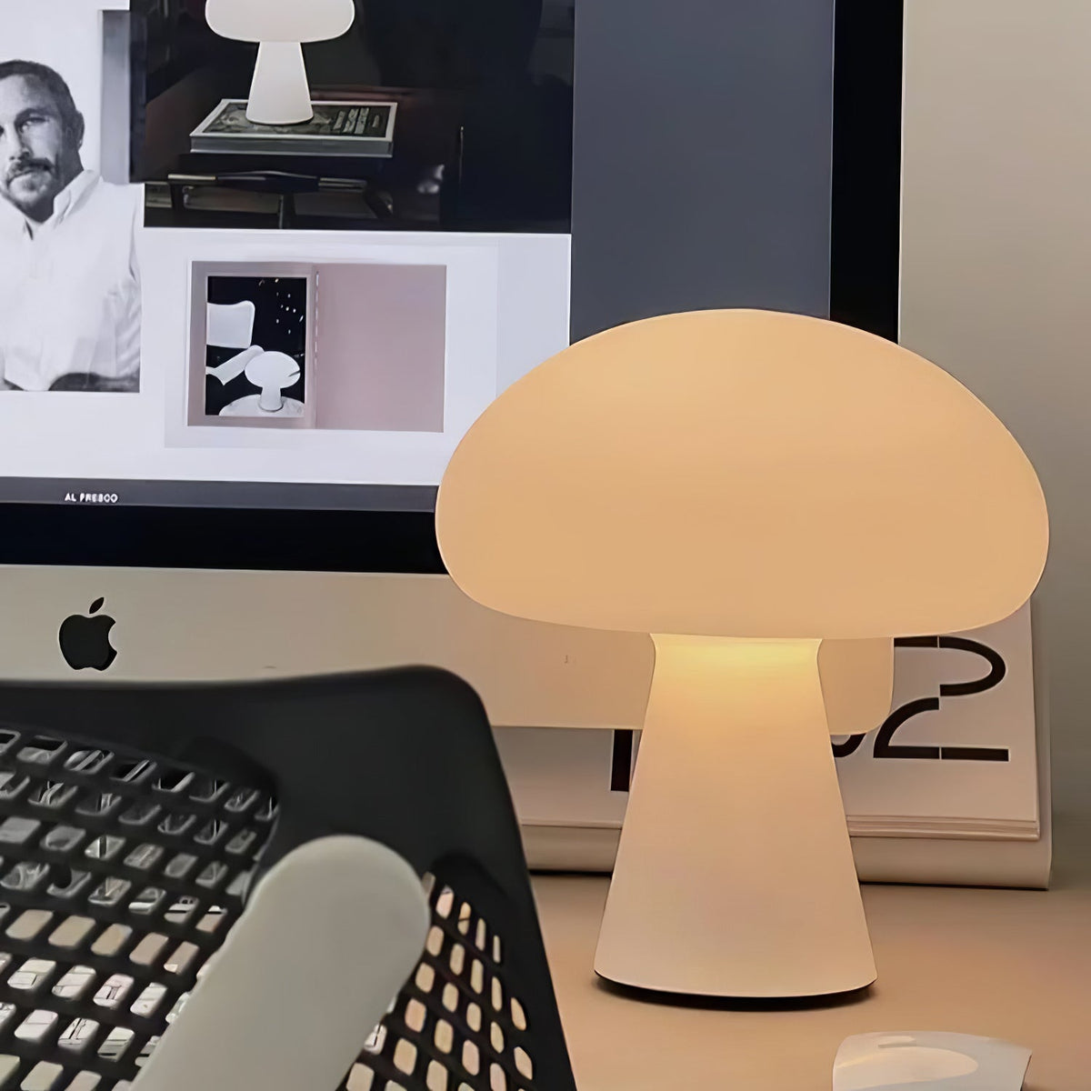 Podora White Rechargeable LED Table Lamp