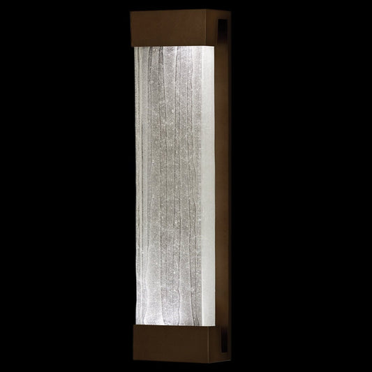 Polished Shard Aluminum Crystal Wall Sconce