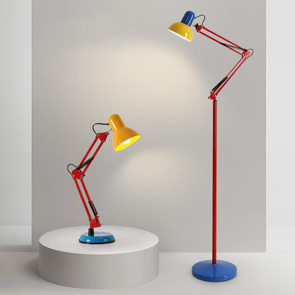 Primary Color Articulated Floor Lamp