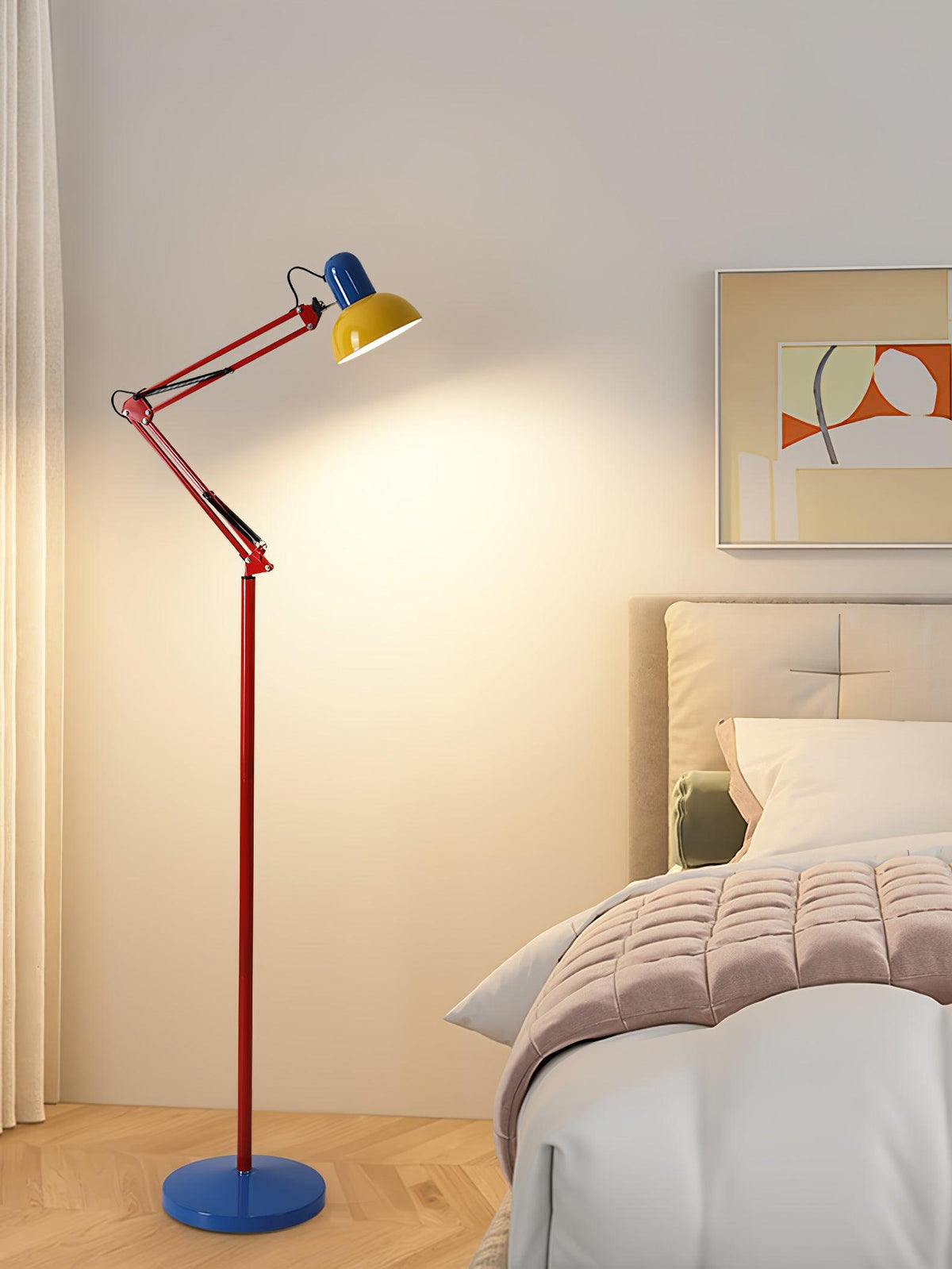 Primary Color Articulated Floor Lamp