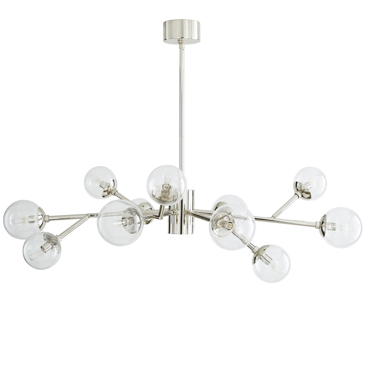 Prism Array Nickel Chandelier