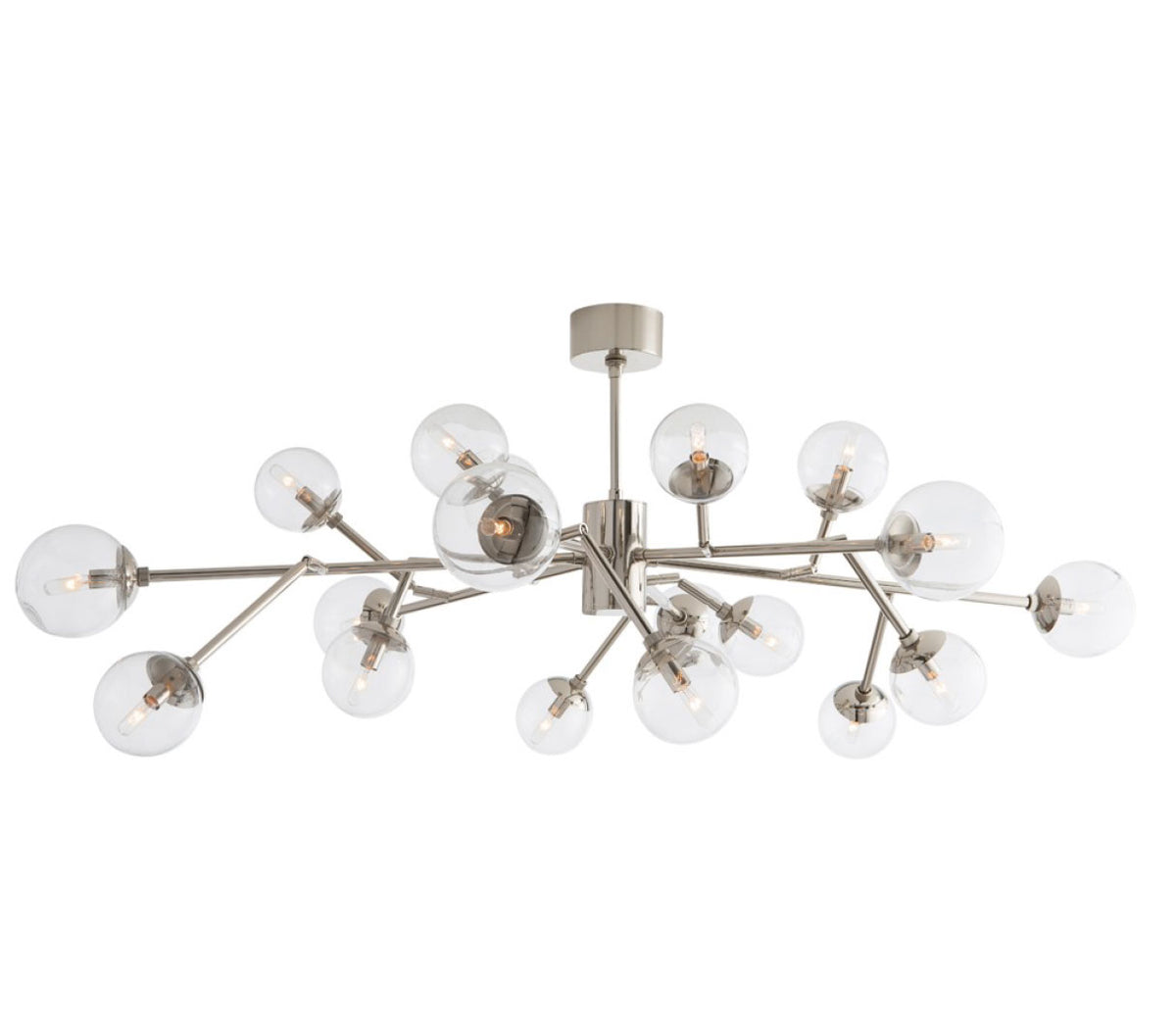Prism Array Nickel Chandelier