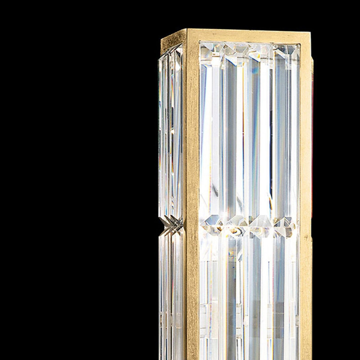 Prismatic Panel Gold Silver Wall Sconce