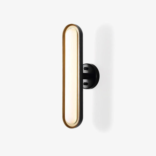 Prismene Gold Black Frosted LED Wall Light