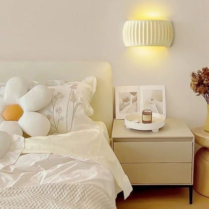 Pumpkin Resin Bedside Wall Light / 8W / Orange