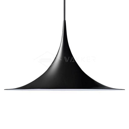 Semi Pendant Light ∅ 18.5″ x H 9.3″ / Dia 47cm x H 23.5cm / Black Pendant light