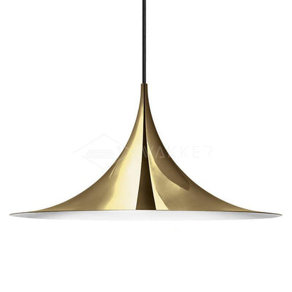 Semi Pendant Light ∅ 18.5″ x H 9.3″ / Dia 47cm x H 23.5cm / Gold Pendant light