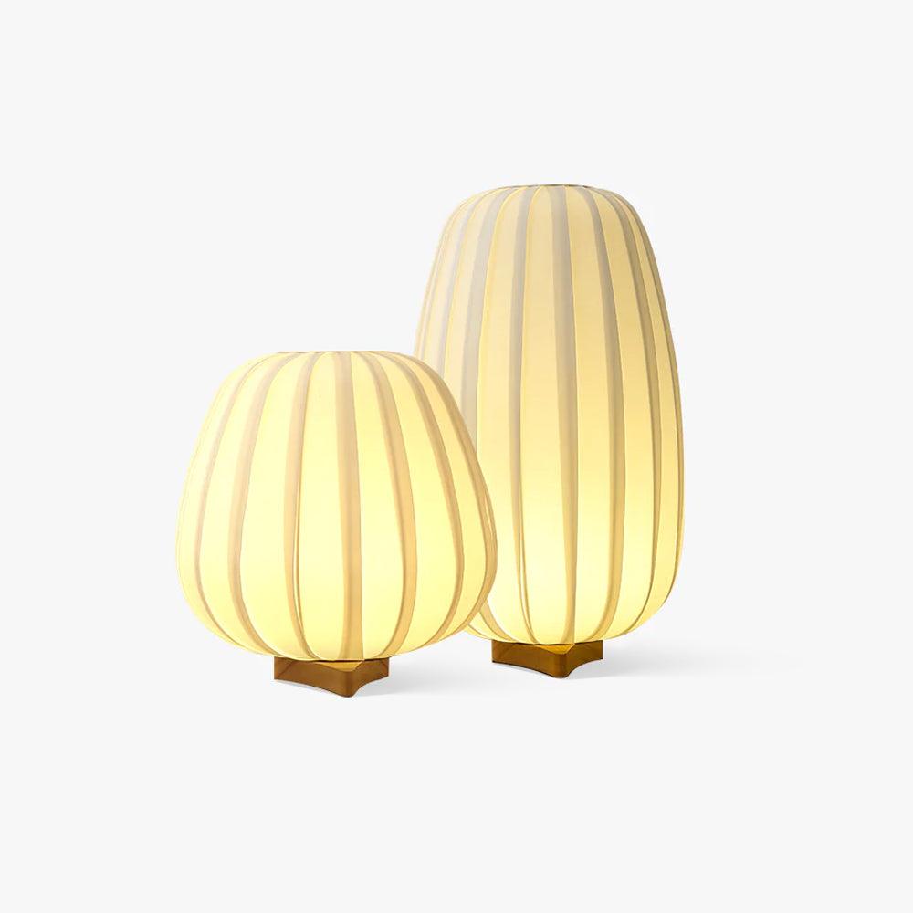 Quiet Loom Wood Fabric LED Table Lamp