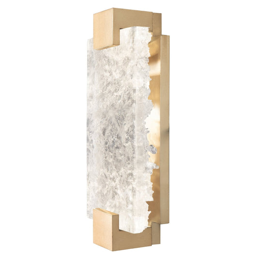 Raked Glass Bronze Gold LED Wall Sconce