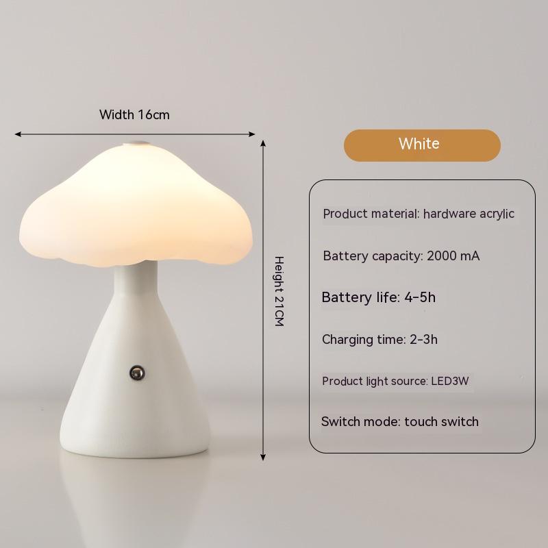 Rechargeable Touch Atmosphere Table Lamp / Black